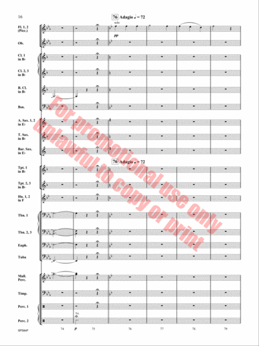Victory Concert Band scores gallery preview page 17