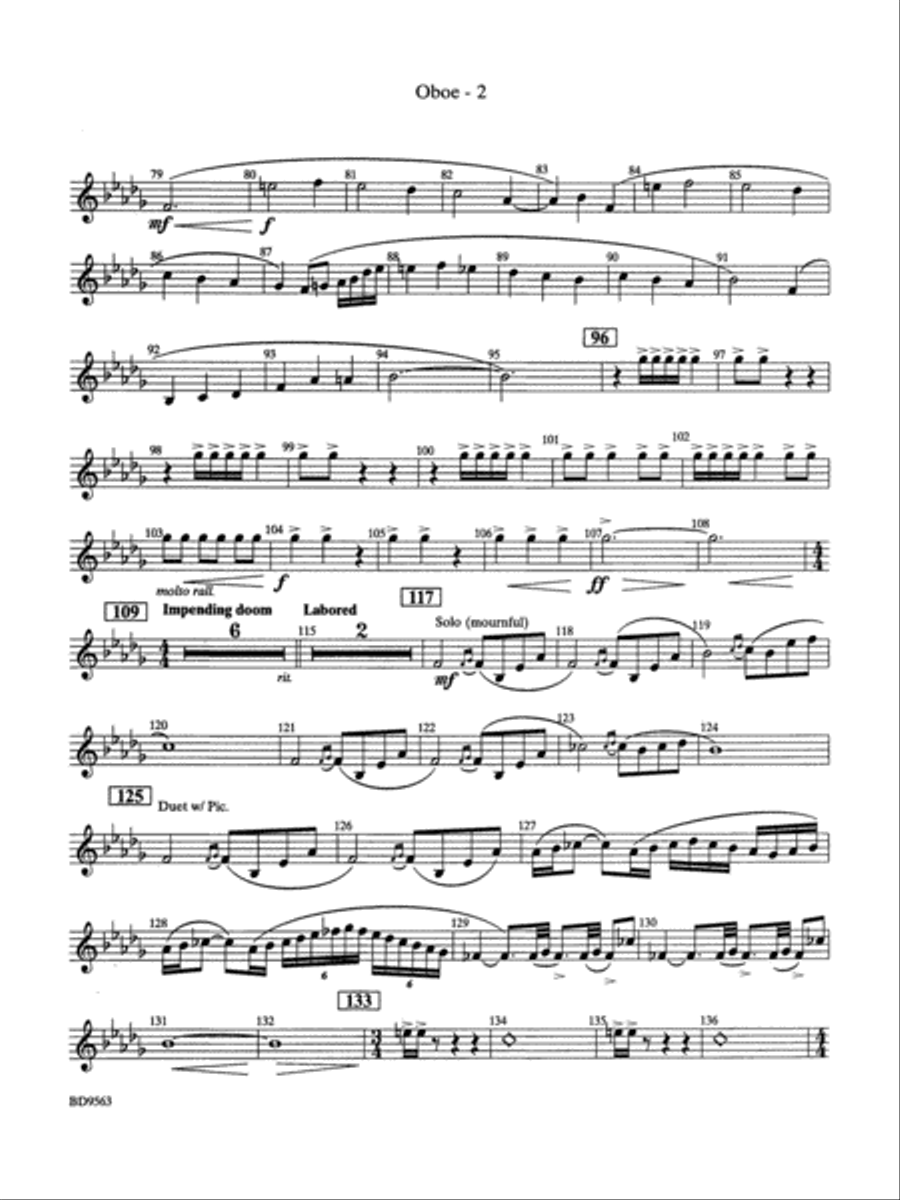 The Inferno: Oboe Concert Band scores gallery preview page 2