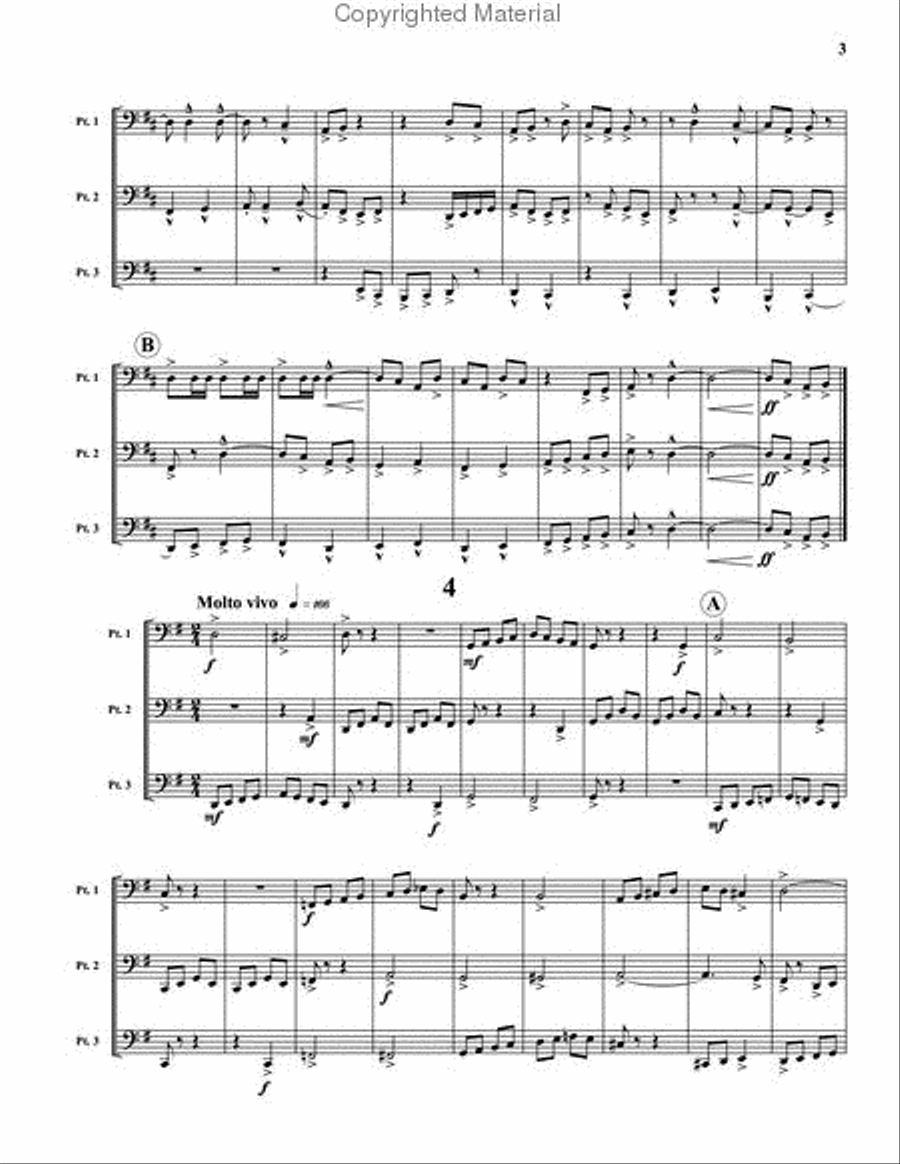Musica Festiva Brass Trio scores gallery preview page 4