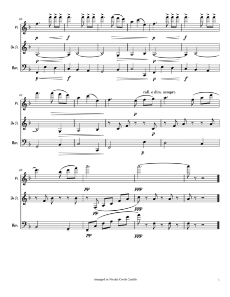 Intermezzo from Cavalleria Rusticana - Woodwind Trio (Flute, Clarinet, Bassoon) image number null
