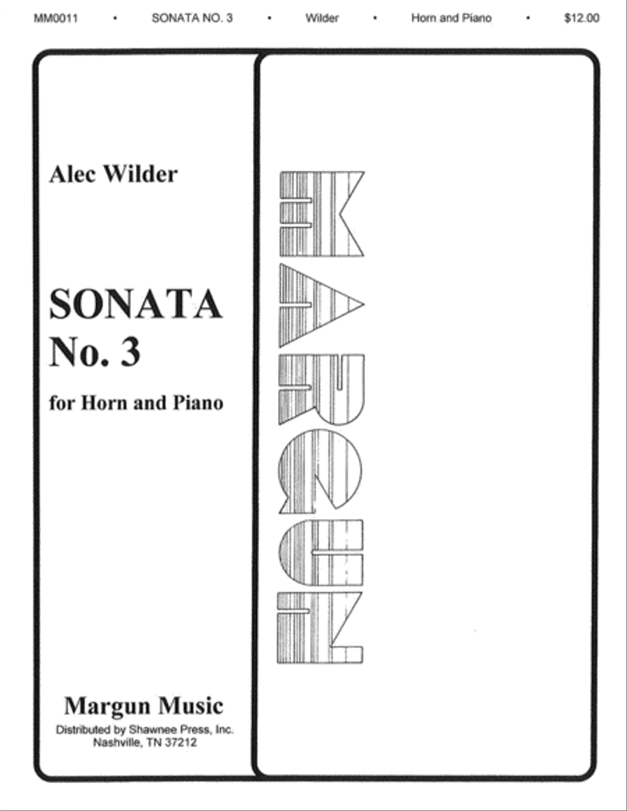 Sonata No. 3 Horn scores gallery preview page 1
