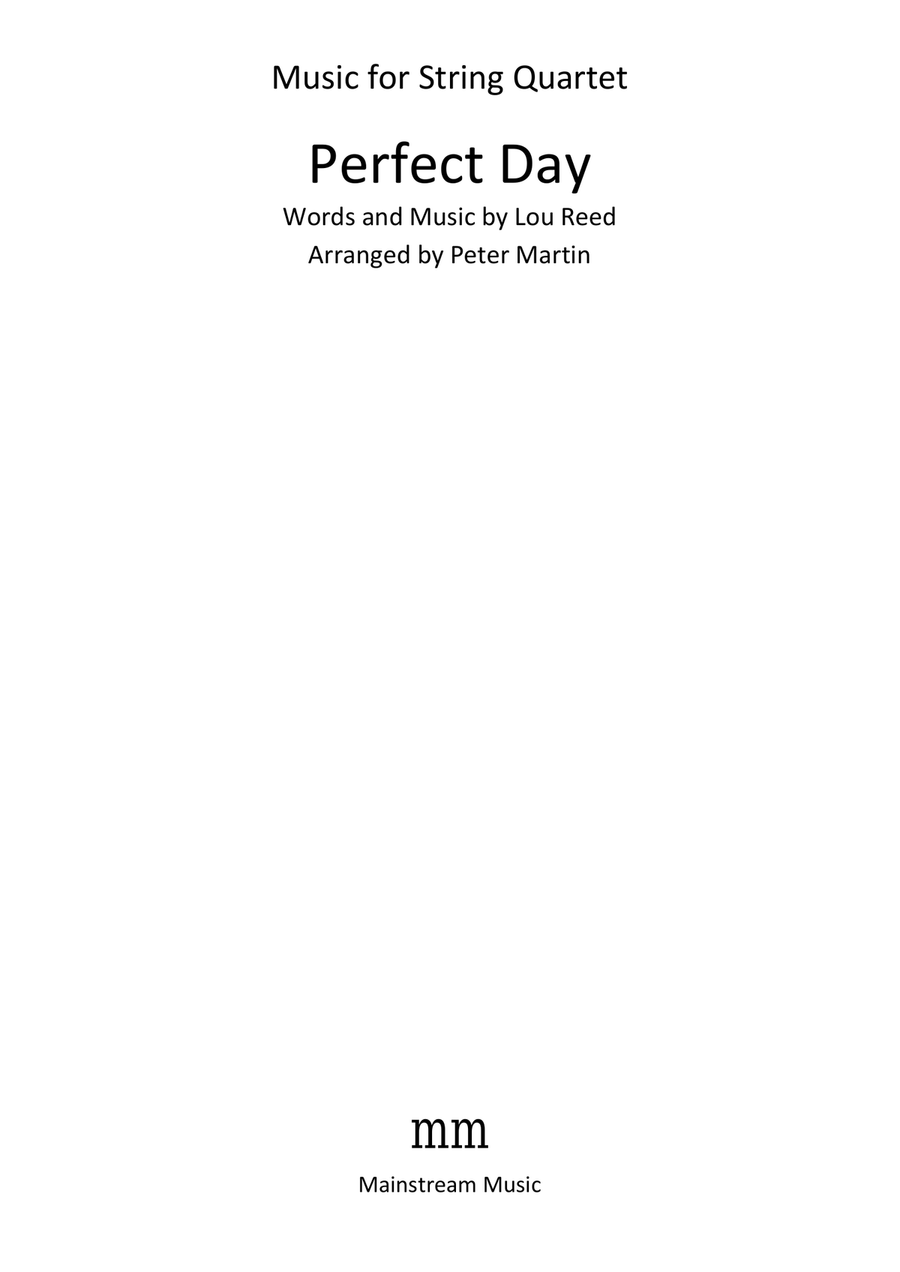Perfect Day String Quartet scores gallery preview page 2