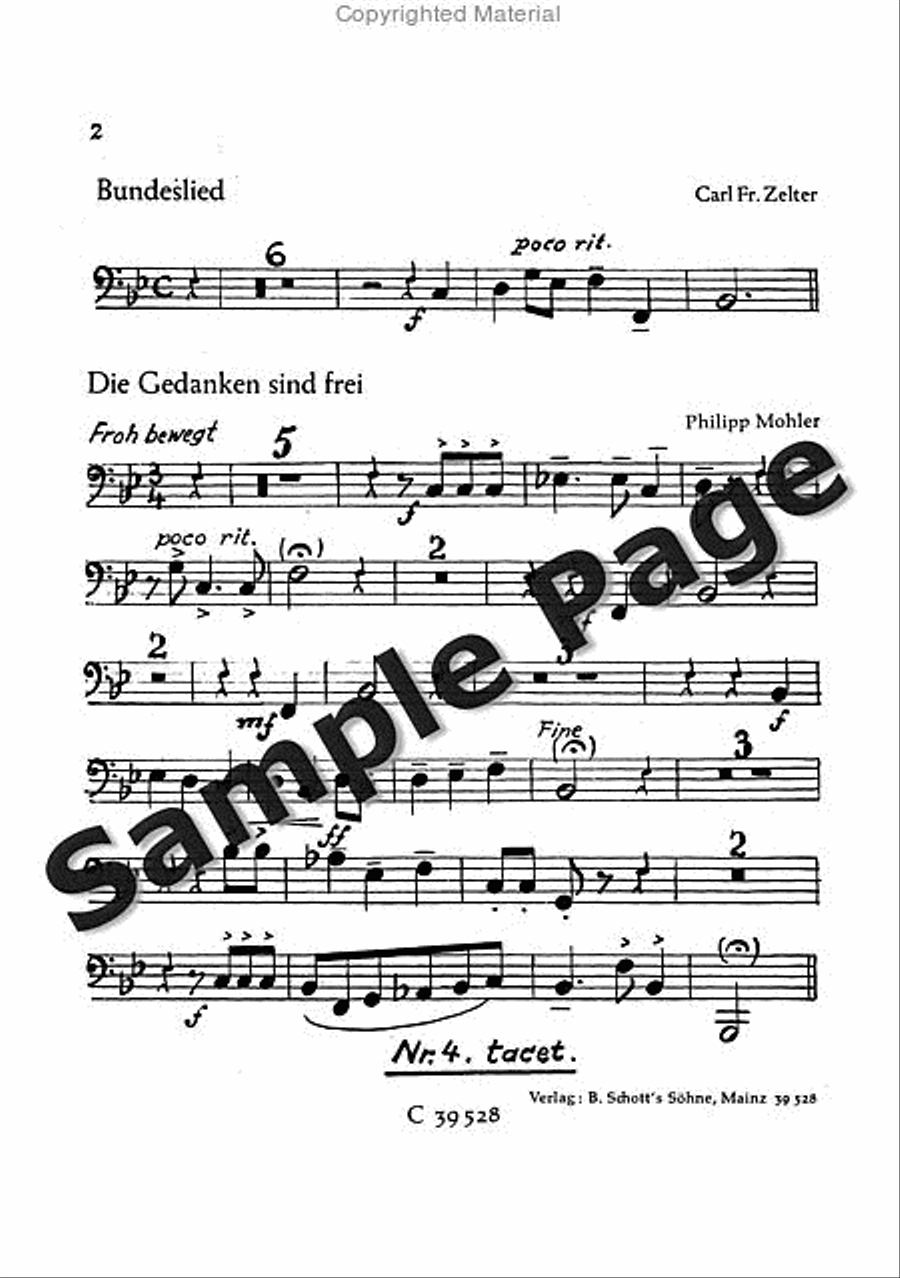 Mohler Ph Festliche Liedkantate Op37(dsb TTBB scores gallery preview page 43