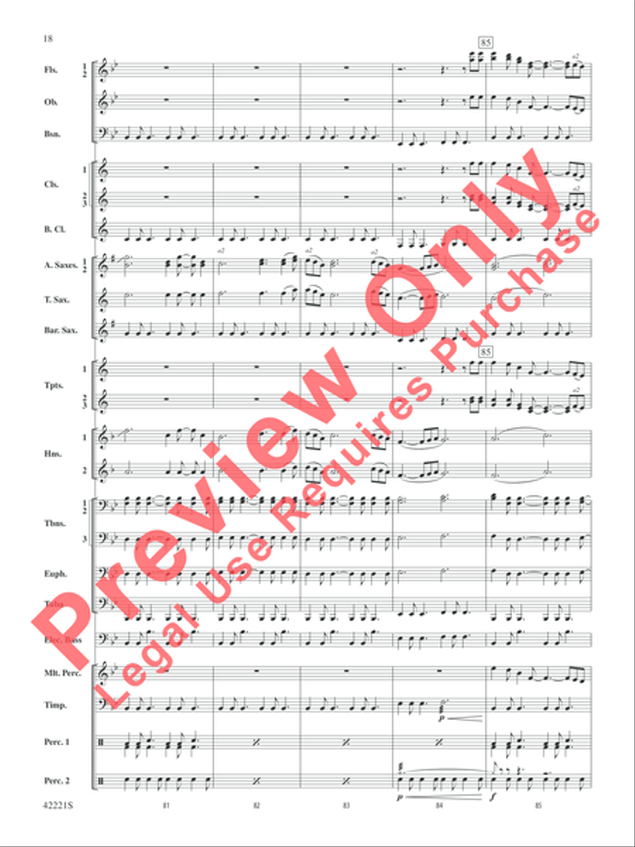 Carry On Concert Band scores gallery preview page 19