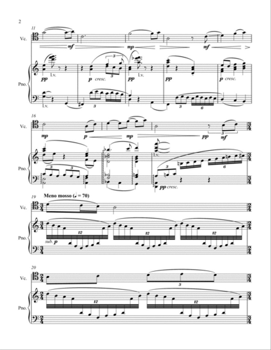 Prelude at Yellow Crane Tower Piano scores gallery preview page 3