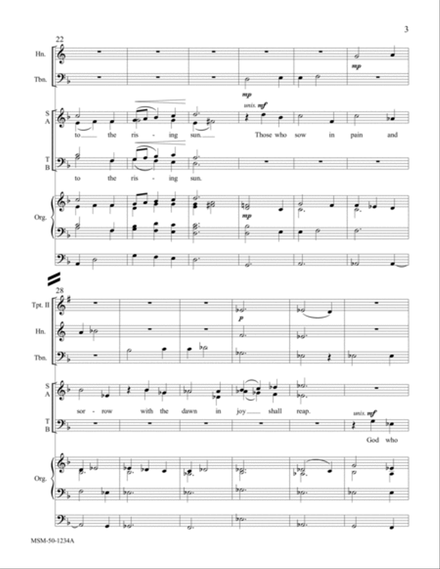 Rise to Sing! The Light is Breaking Choir scores gallery preview page 5