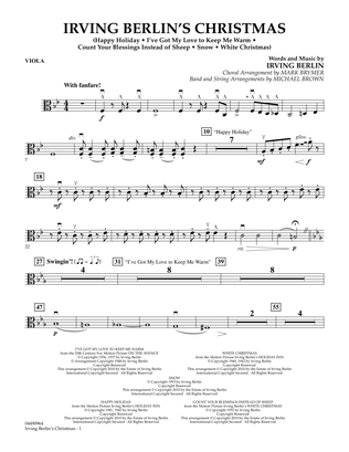Irving Berlin's Christmas (Medley) - Viola