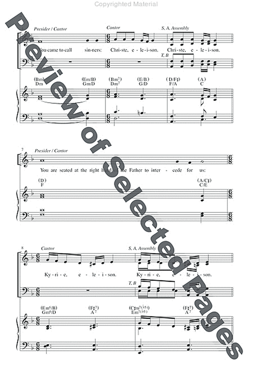 Storrington Mass - Choral / Accompaniment edition