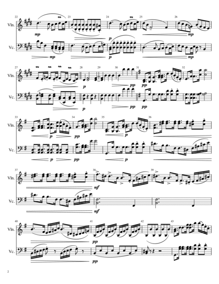 Dvorak Serenade for Strings part 1 - Violin/Cello duet image number null