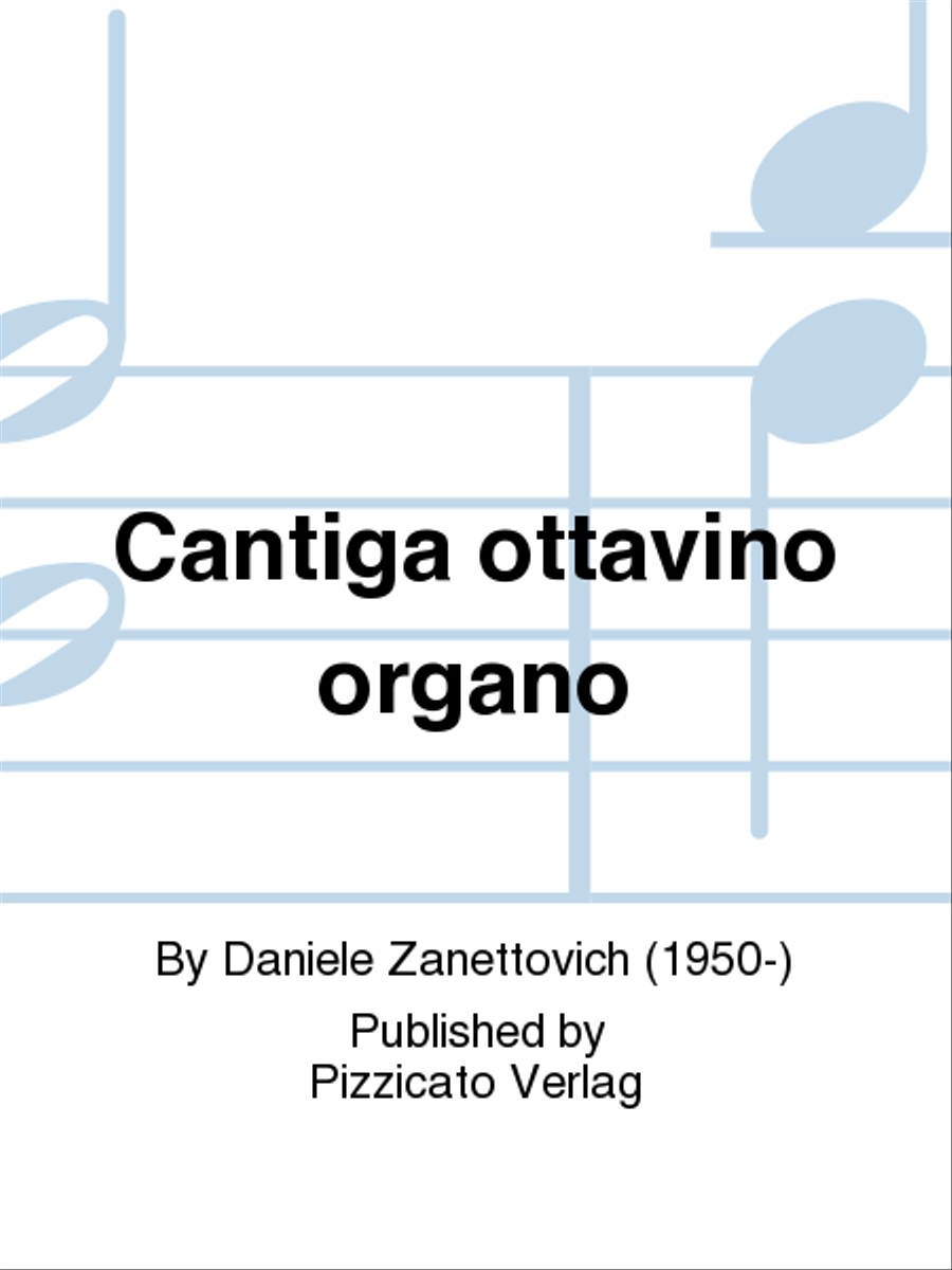 Cantiga ottavino organo Organ scores gallery preview page 1