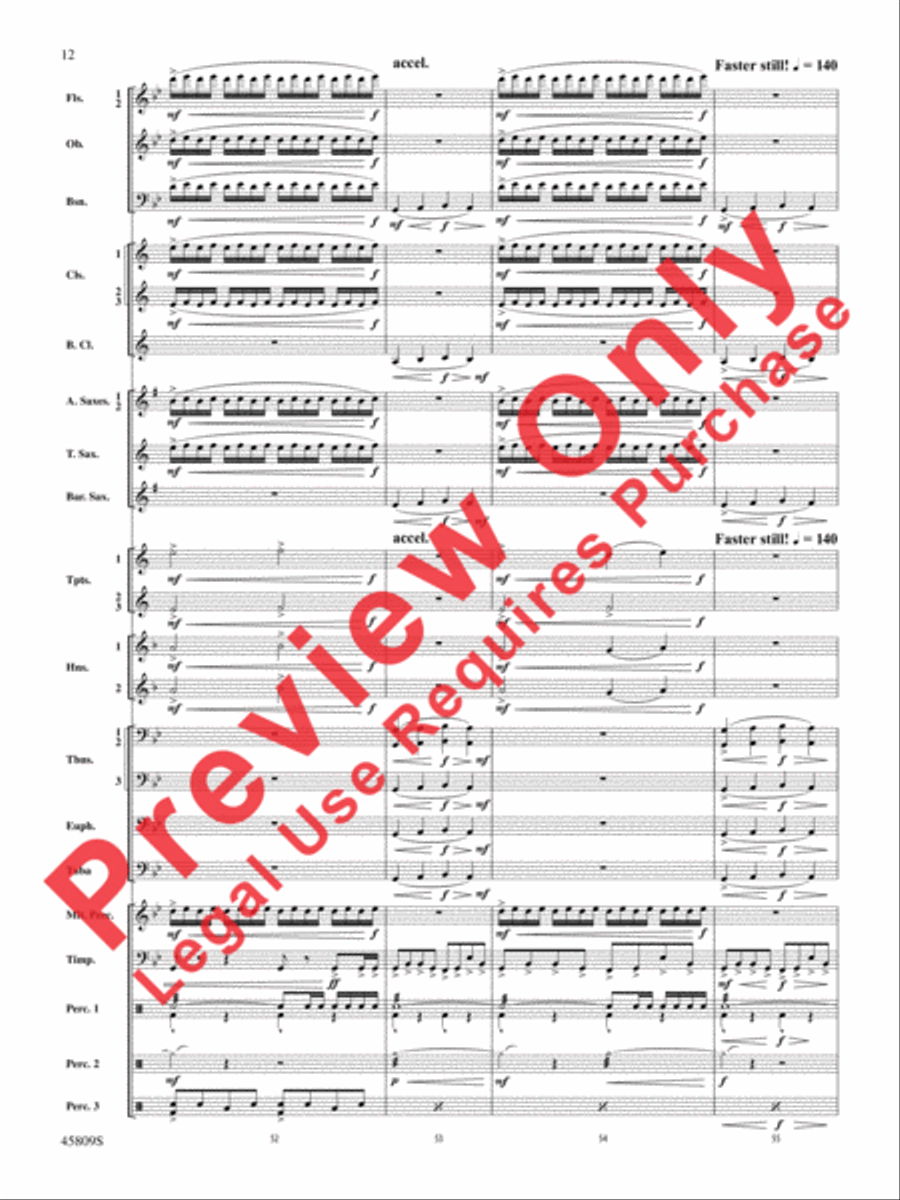 At the Movies with James Horner Concert Band scores gallery preview page 13