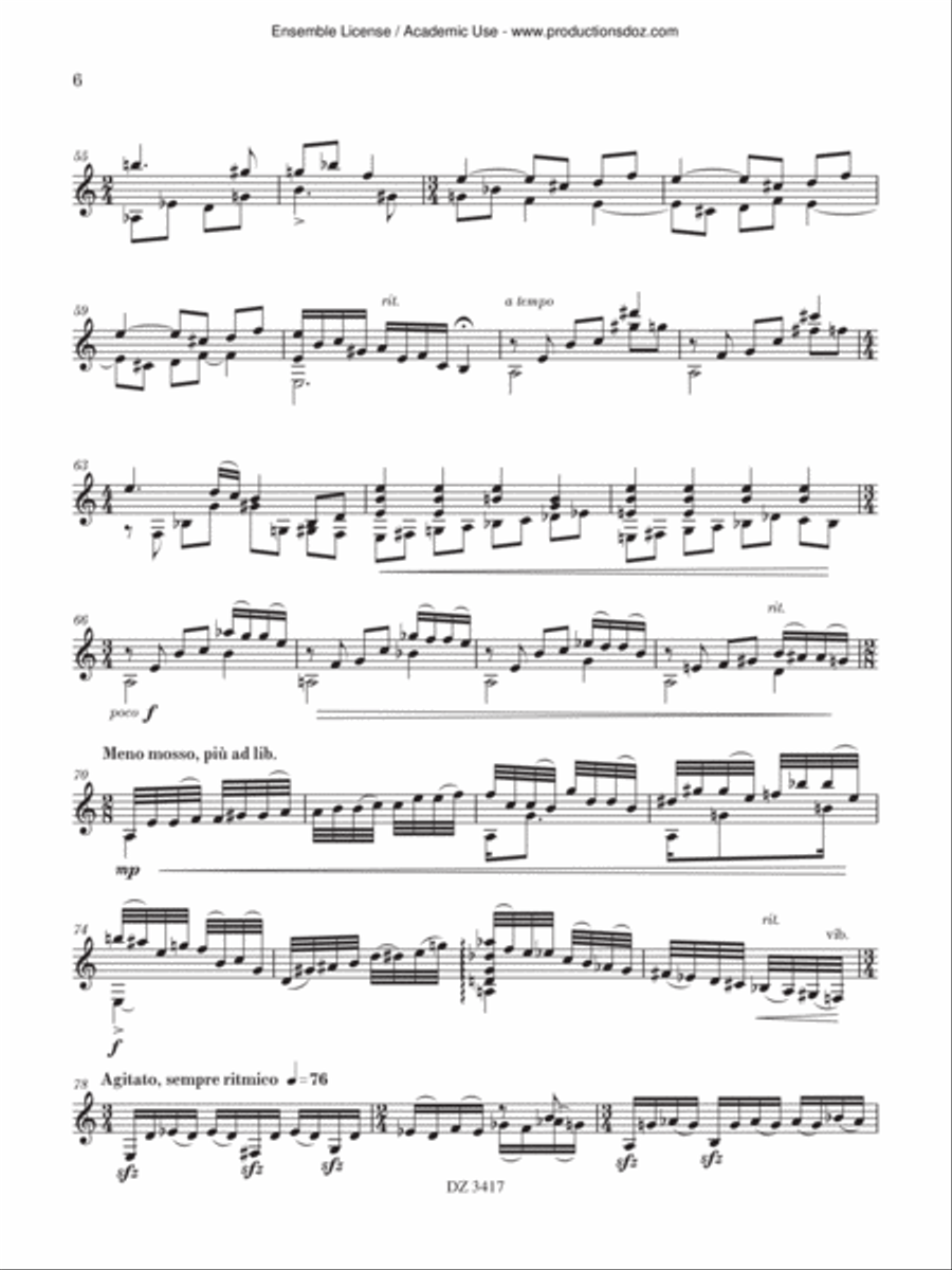 The Book of John Classical Guitar scores gallery preview page 6