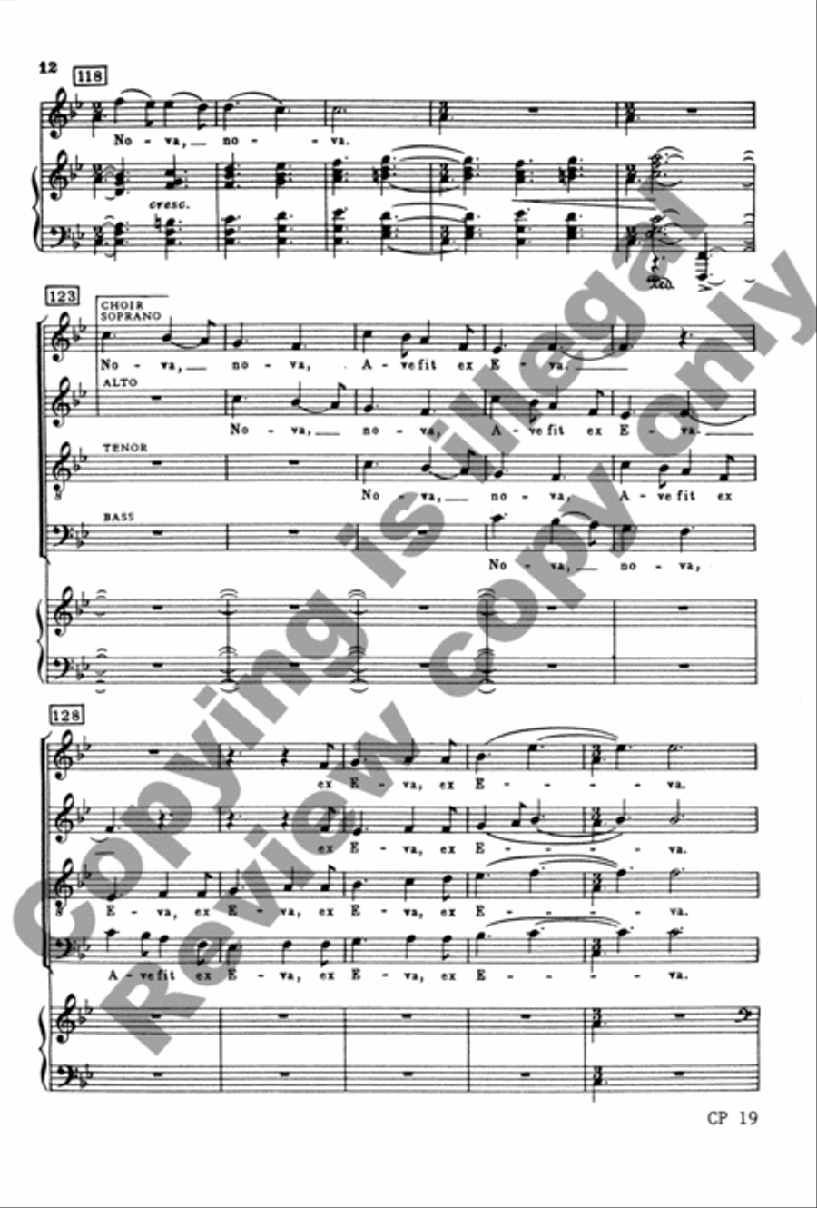Nova, Nova! 4-Part scores gallery preview page 11