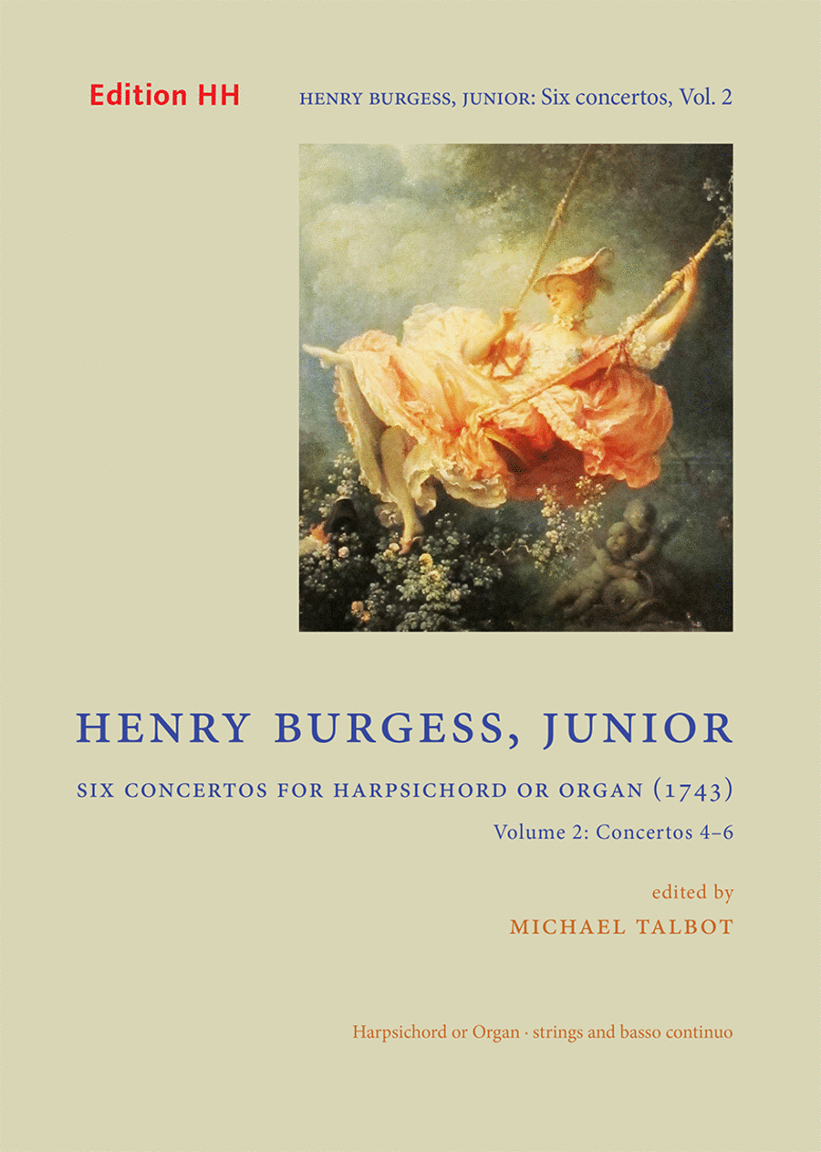 Six concertos for harpsichord or organ, volume 2 Harpsichord scores gallery preview page 1