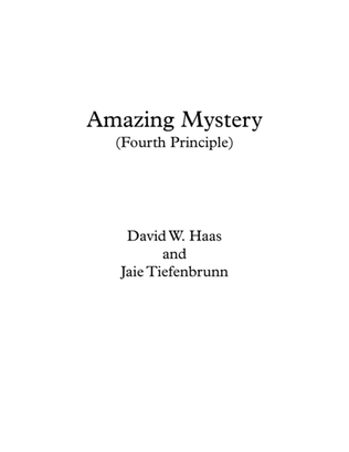 Amazing Mystery - SATB Choir with Piano