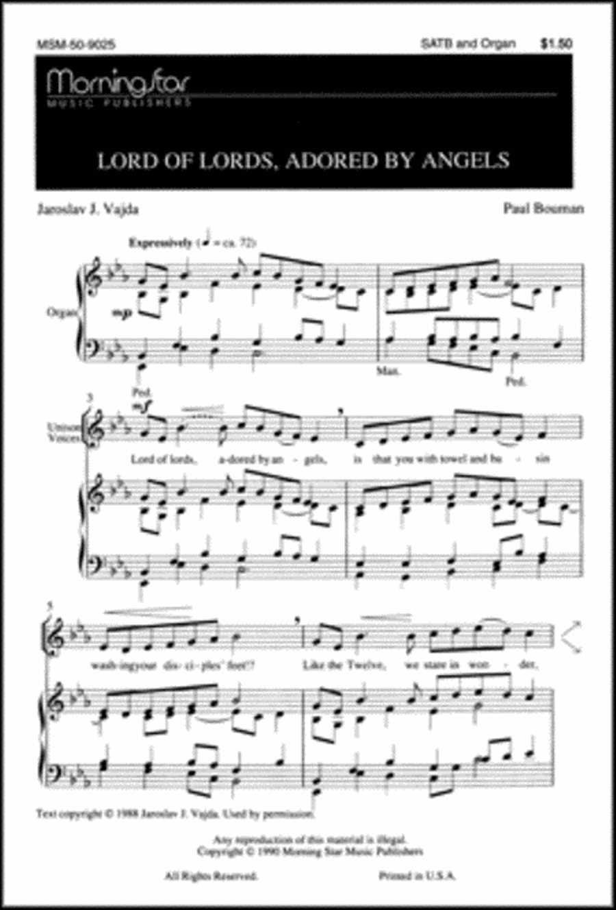 Lord of Lords, Adored by Angels 4-Part scores gallery preview page 1