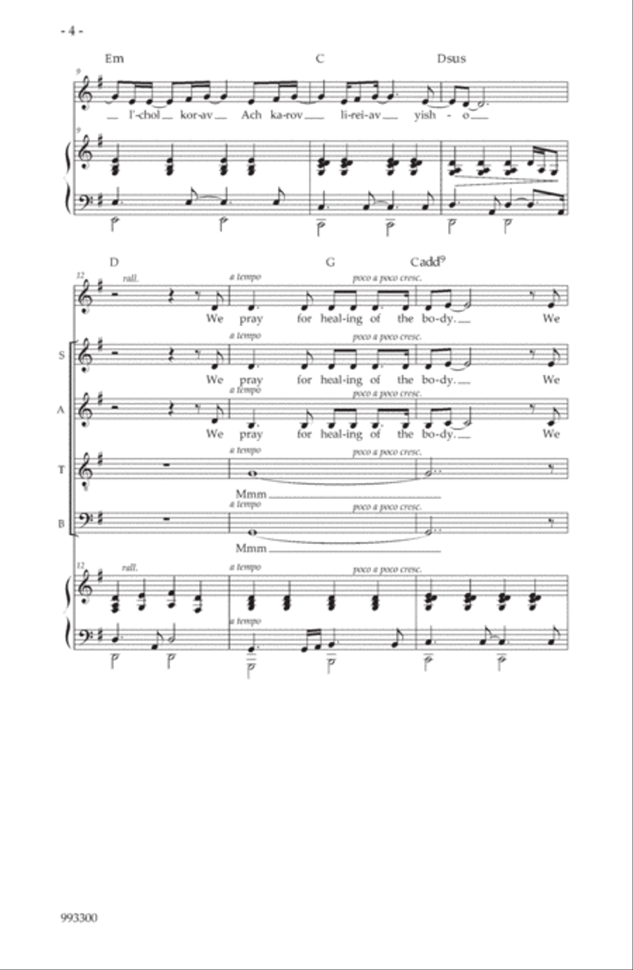 Heal Us Now Heal Us Now 4-Part scores gallery preview page 2