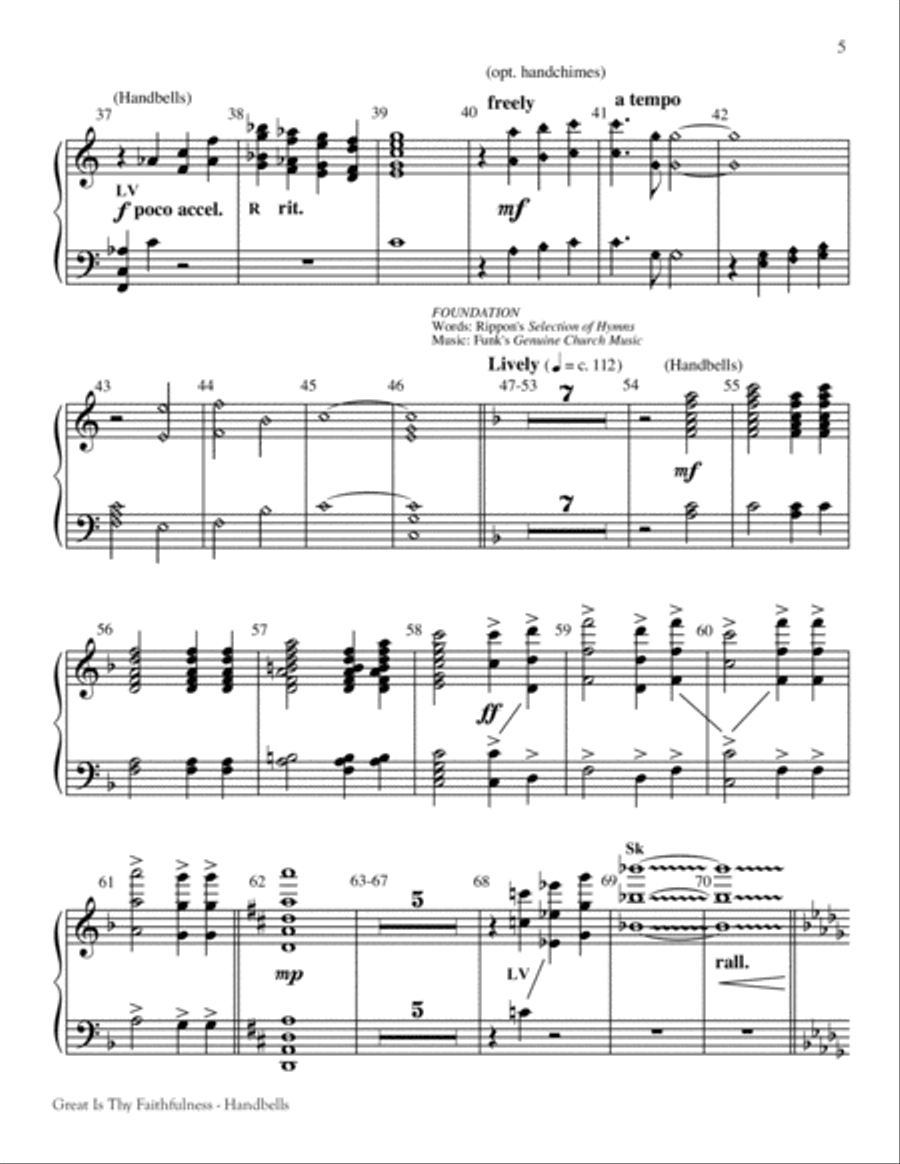 Great Is Thy Faithfulness 4-Part scores gallery preview page 4