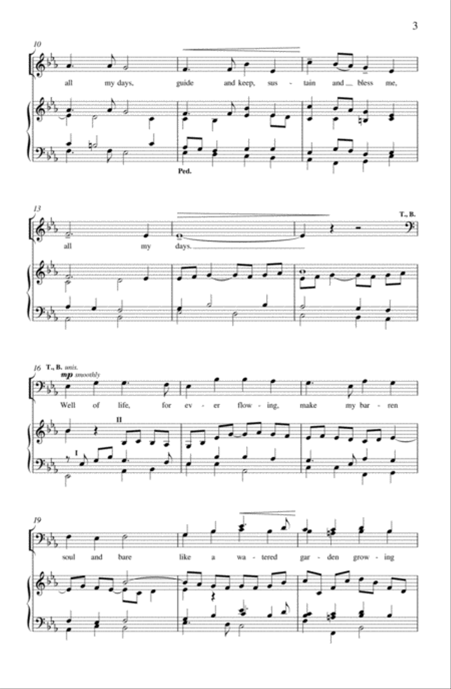 Christ the Way of life possess me 4-Part scores gallery preview page 3
