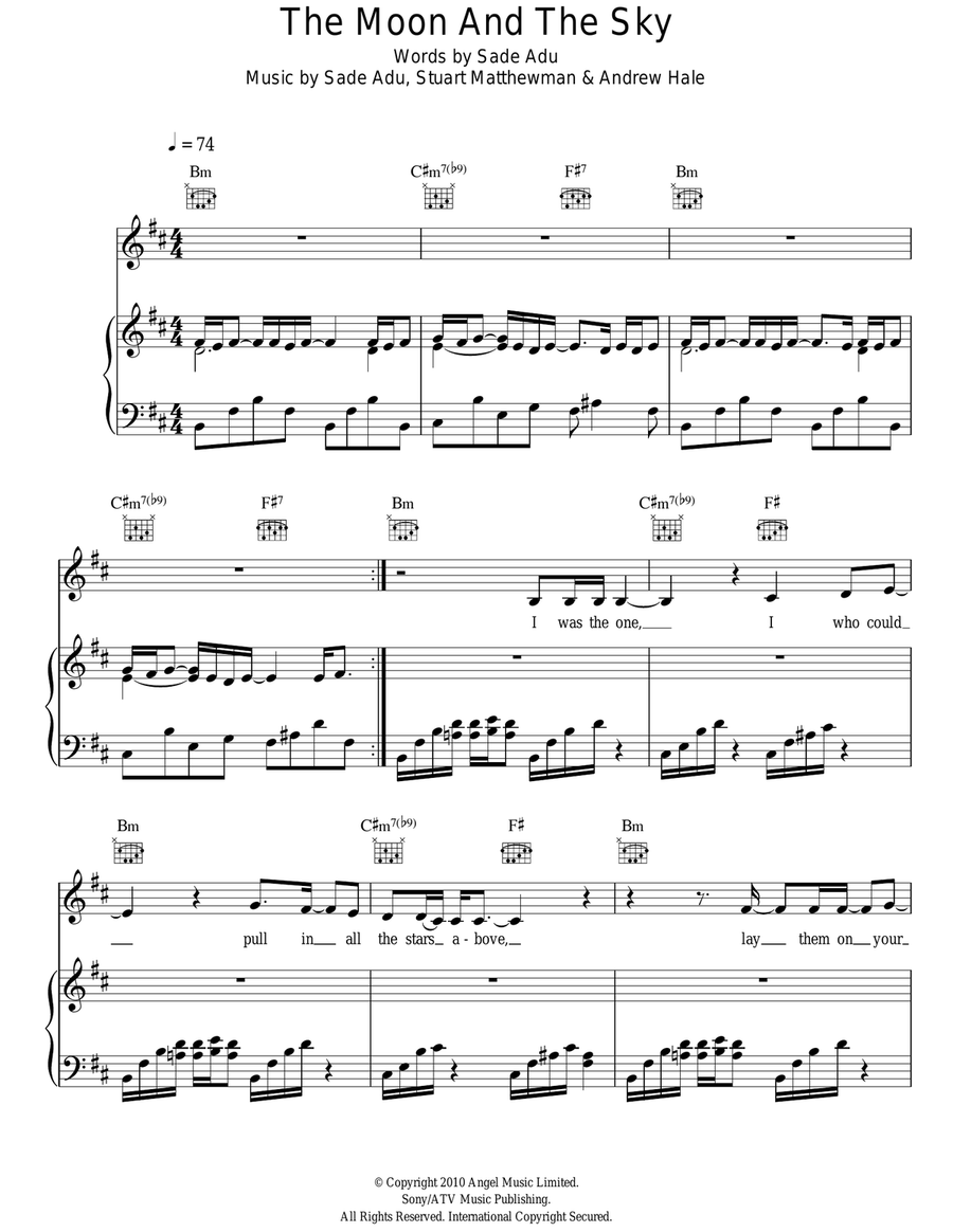 The Moon And The Sky Acoustic Guitar scores gallery preview page 1