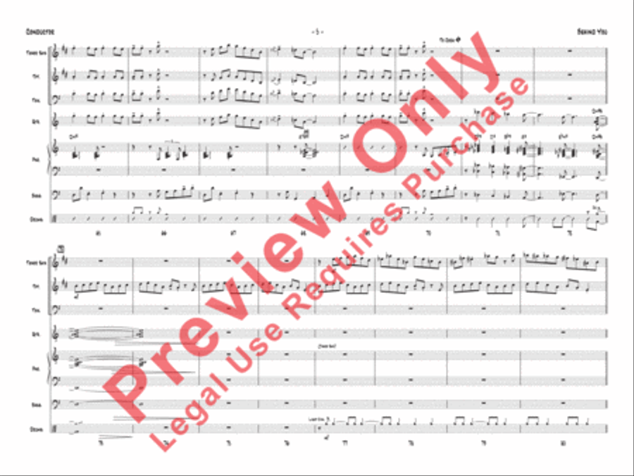 Behind You Jazz Ensemble scores gallery preview page 6
