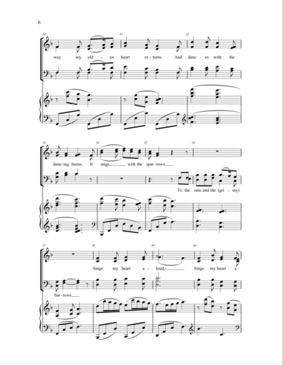 Spring Carol 4-Part scores gallery preview page 4