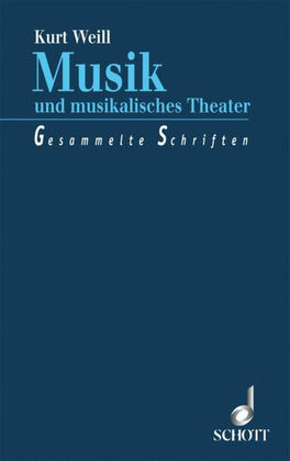 Book cover for Weill Musik Und Musikalisches Theatre Bk