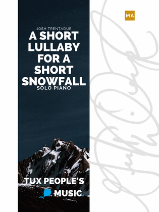 Book cover for A short lullaby for a short snowfall