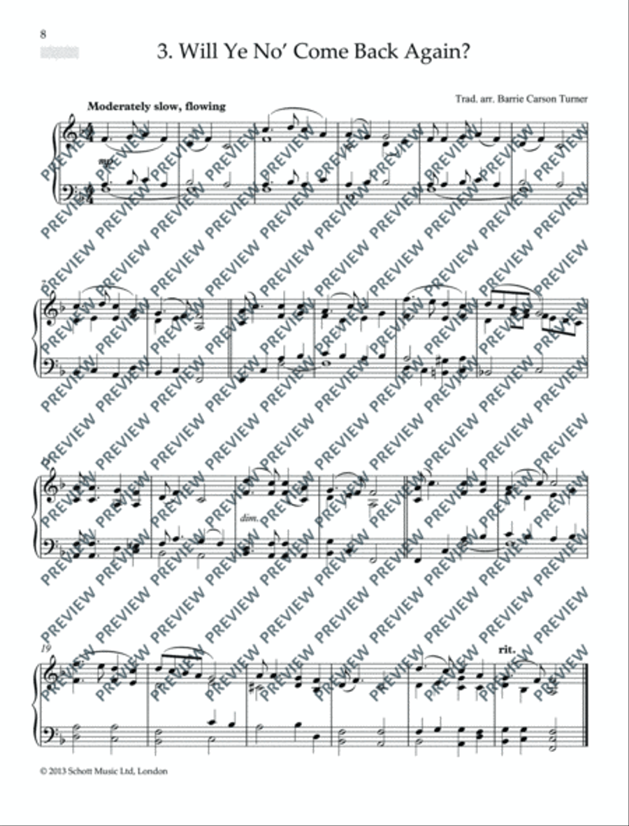 Scottish Folk Tunes for Piano Piano Solo scores gallery preview page 9