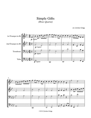Simple Gifts (Brass Quartet)