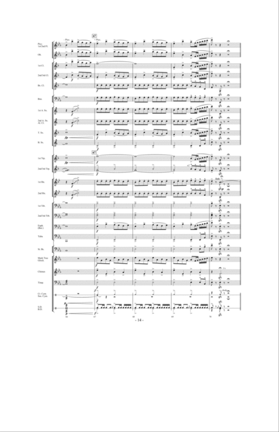 Towards a New Horizon Concert Band scores gallery preview page 13