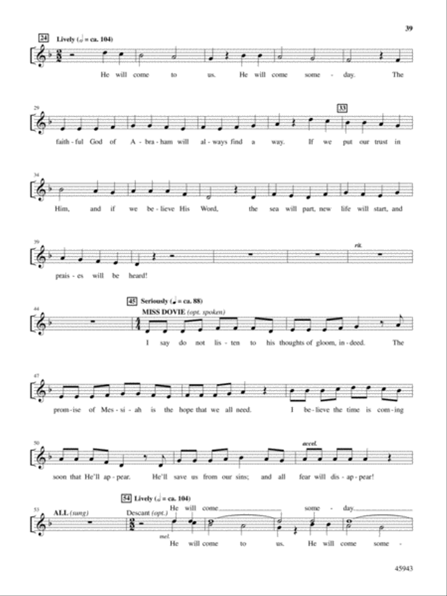 The Noel Critter Motel Choir scores gallery preview page 39