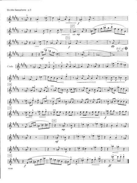 Quartet #2 In Three Movements - Eb Alto Saxophone