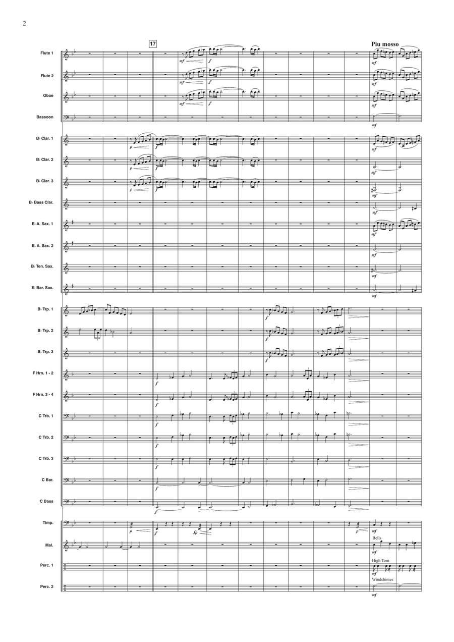 Hout, Koper, Brons en Staal Concert Band scores gallery preview page 2