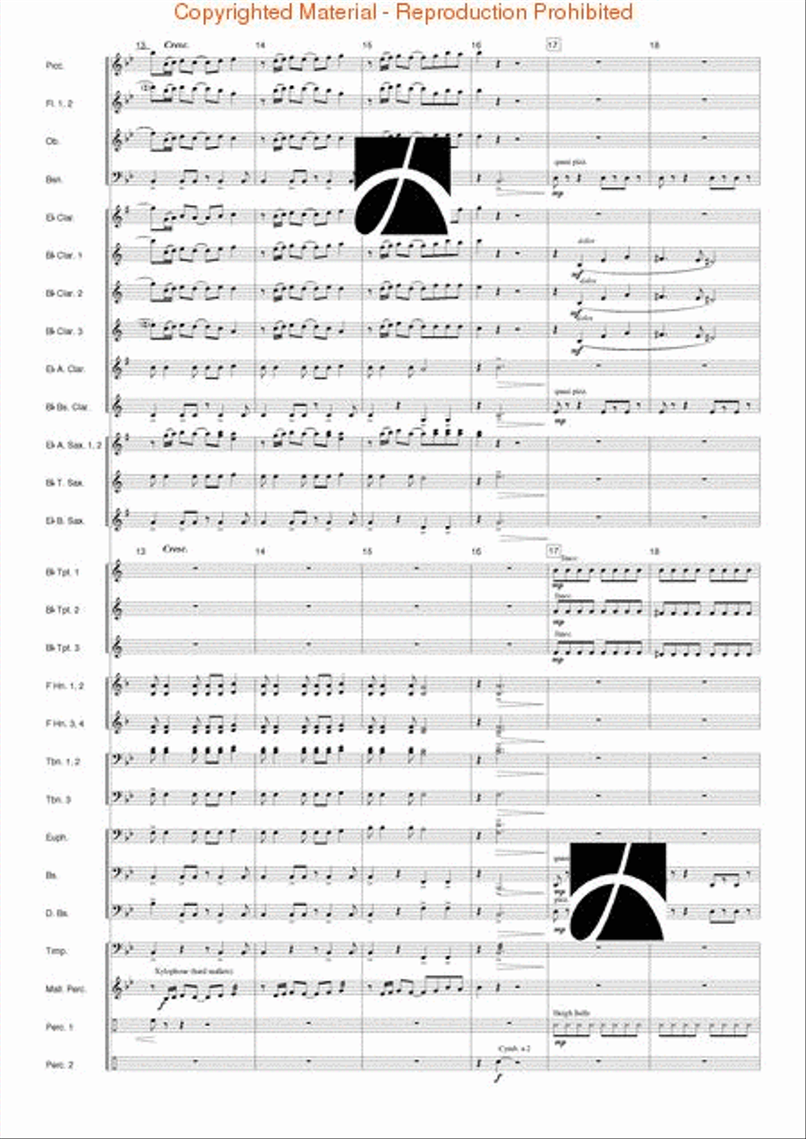 Triumph of the Skies Triumph of the Skies Concert Band scores gallery preview page 4