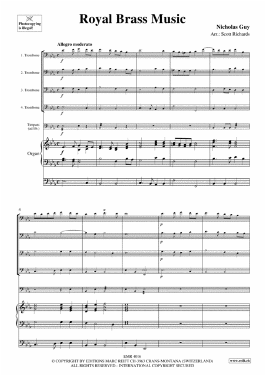 Royal Brass Music Royal Brass Music Trombone Quartet scores gallery preview page 3