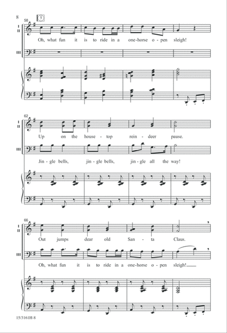Twelve Carols of Christmas 3-Part scores gallery preview page 8
