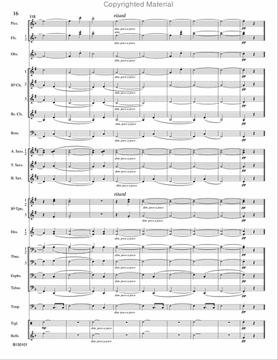 River Mist Concert Band scores gallery preview page 17