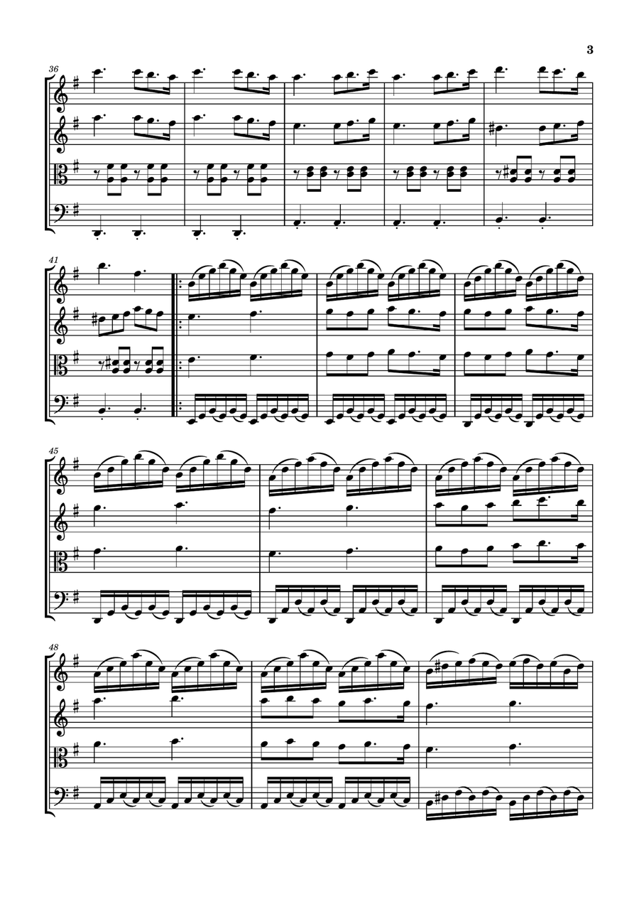 La Noyee String Quartet scores gallery preview page 3