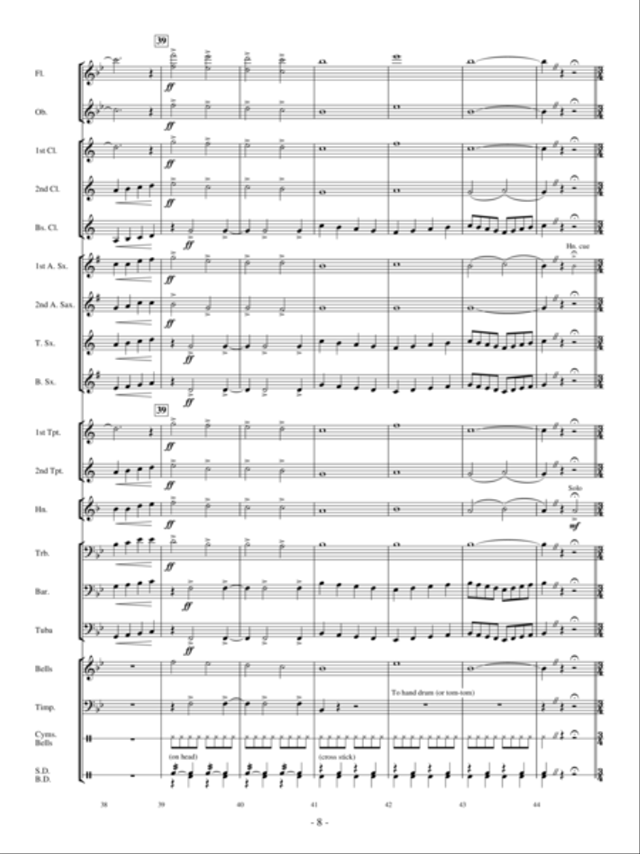 A Christmas Collage A Christmas Collage Concert Band scores gallery preview page 7