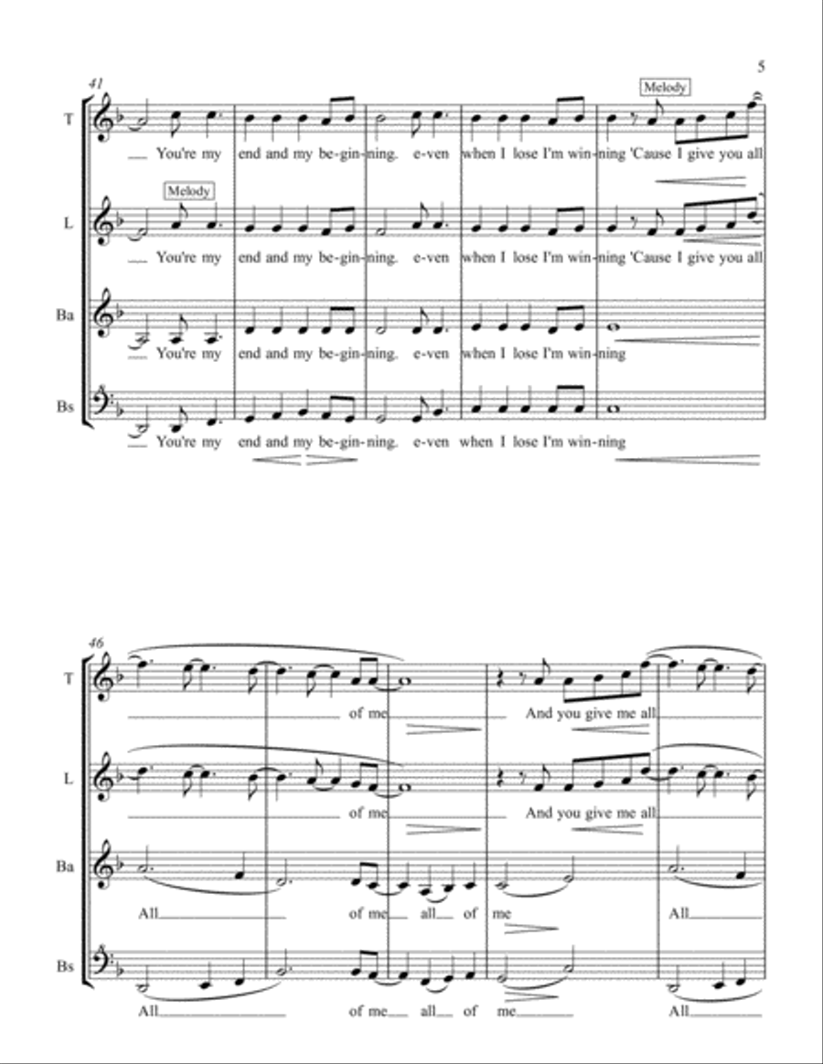 All Of Me SA scores gallery preview page 5