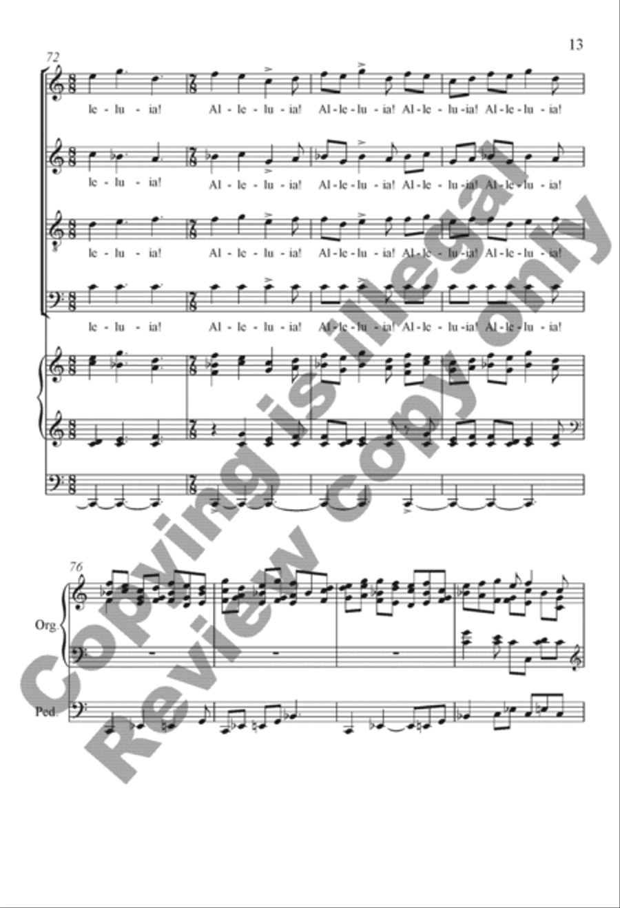 Alleluias, Intercessions and Remembrances 4-Part scores gallery preview page 12