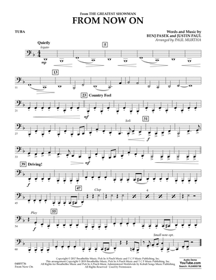 Book cover for From Now On (from The Greatest Showman) (arr. Paul Murtha) - Tuba