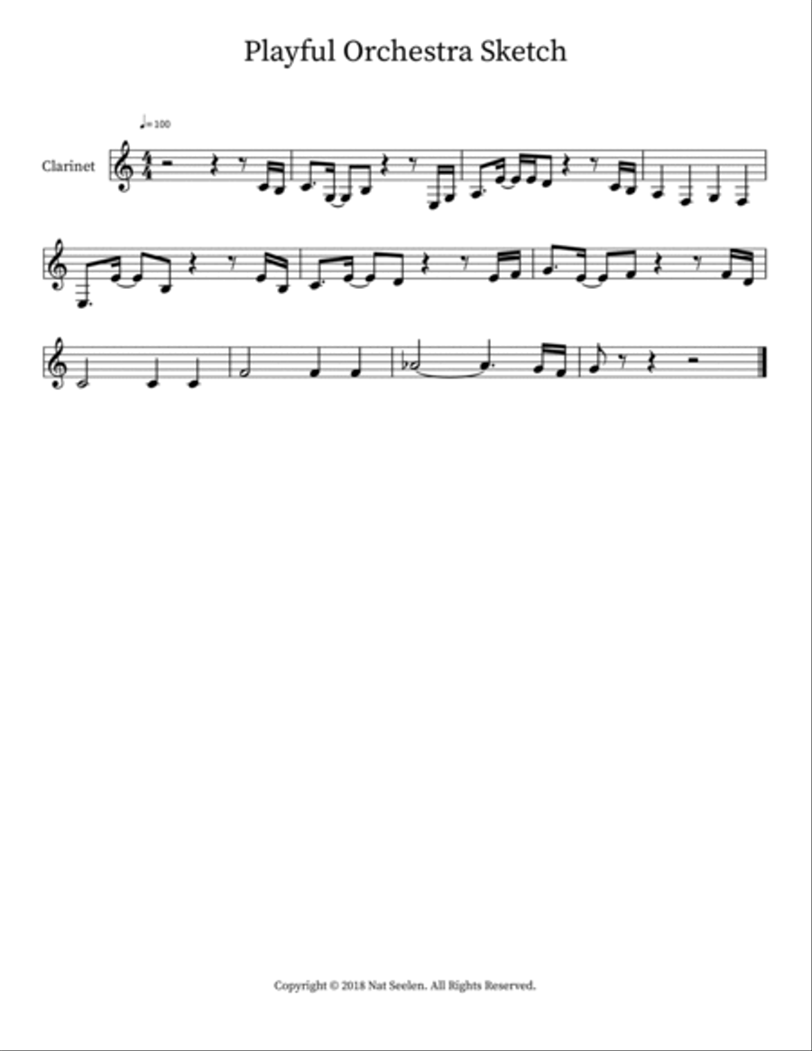 Playful Orchestra Sketch Playful Orchestra Sketch Orchestra scores gallery preview page 6