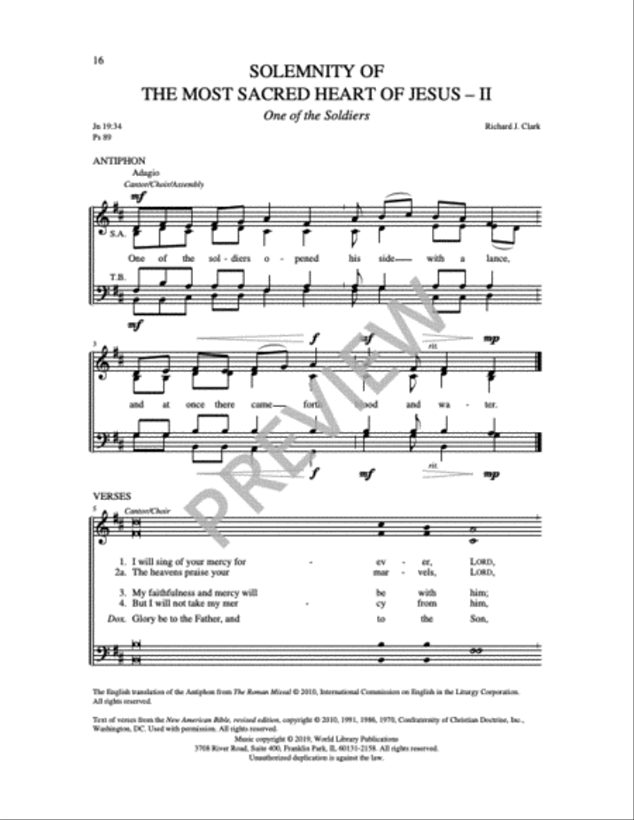 Communion Antiphons for Feasts and Solemnities - Volume 1 4-Part scores gallery preview page 17