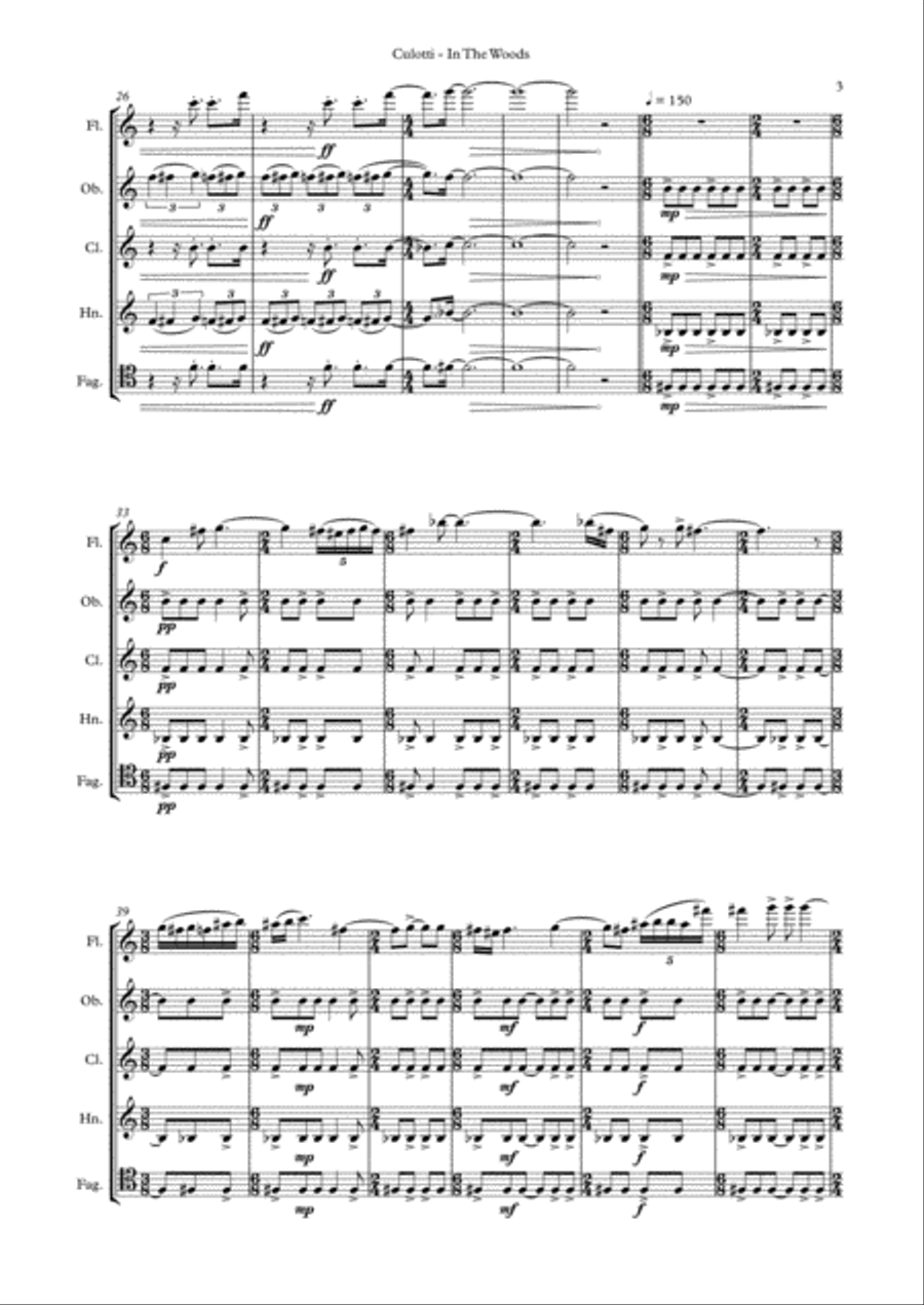 In the Woods In the Woods Woodwind Quintet scores gallery preview page 5