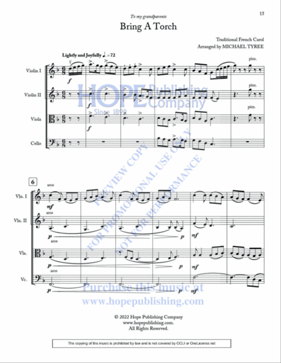 A String Quartet Christmas Vol 2 String Quartet scores gallery preview page 18
