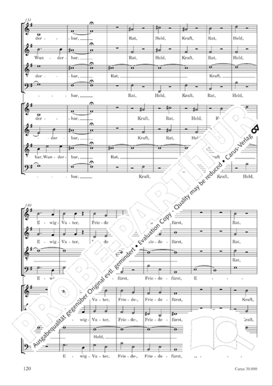 J.L. Bach: The complete motets Choir scores gallery preview page 127