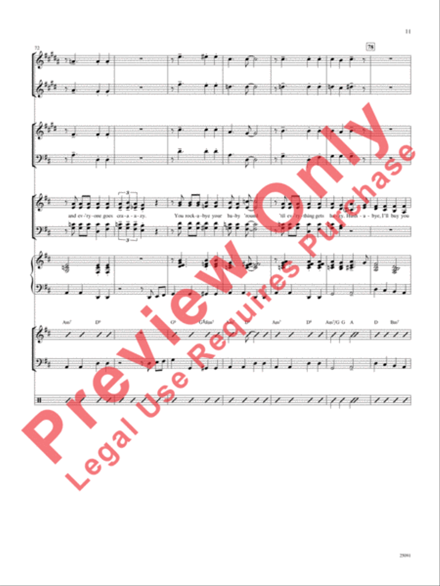 Lullaby of Broadway (and Forty-Second Street) Choir scores gallery preview page 12