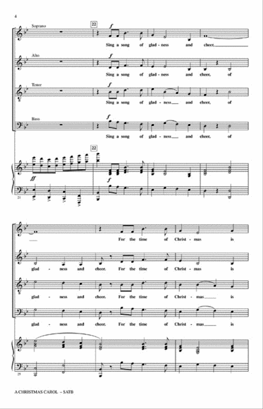 A Christmas Carol 4-Part scores gallery preview page 3